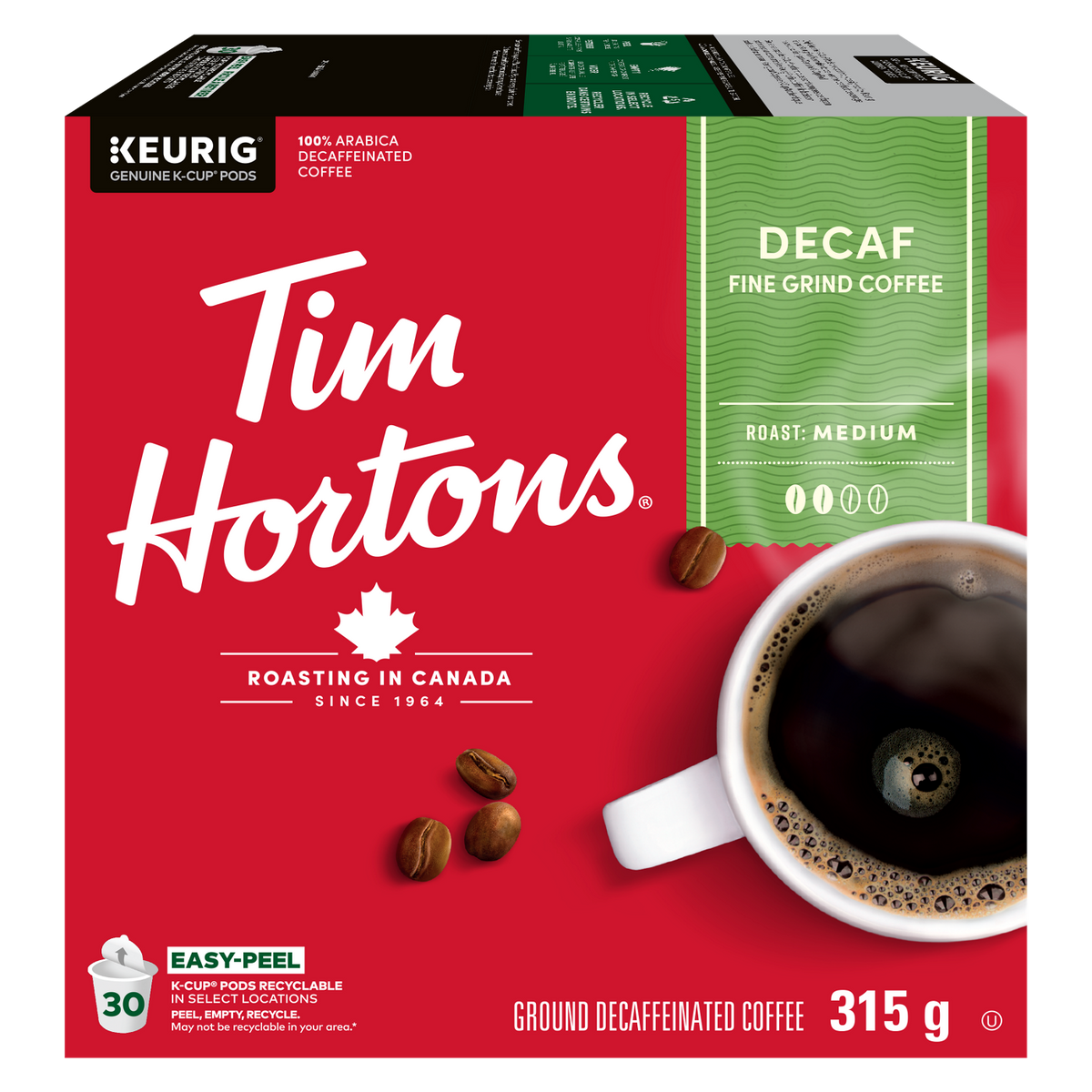 Tim Hortons Decaf Medium Roast Coffee