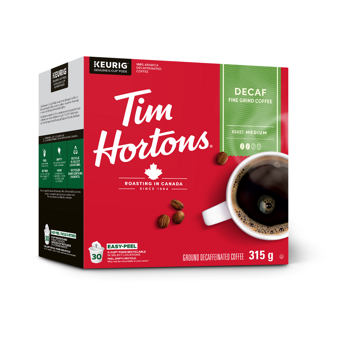 Tim Hortons Decaf Medium Roast Coffee