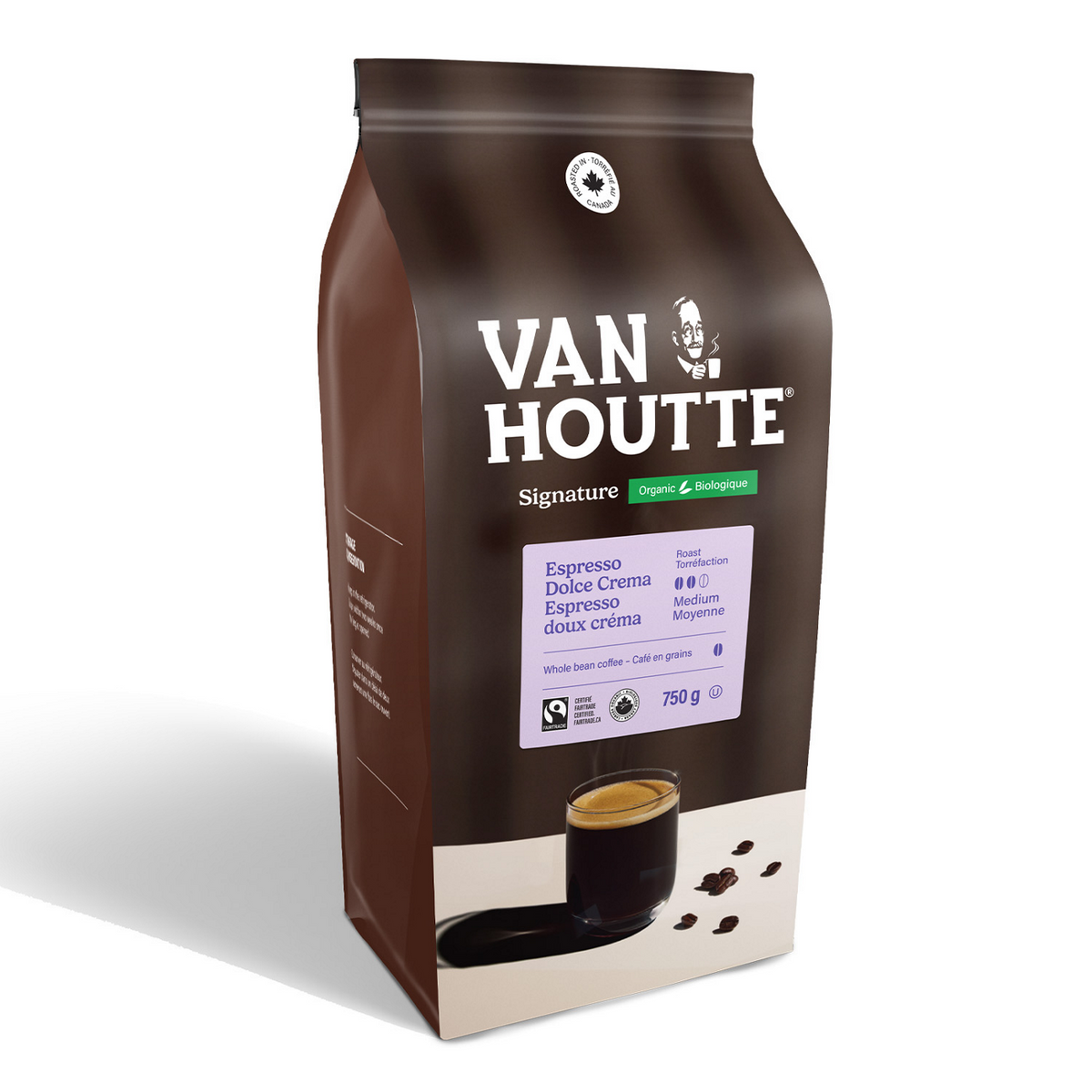 Van Houtte Signature Espresso Dolce Crema Organic Fairtrade Whole Beans