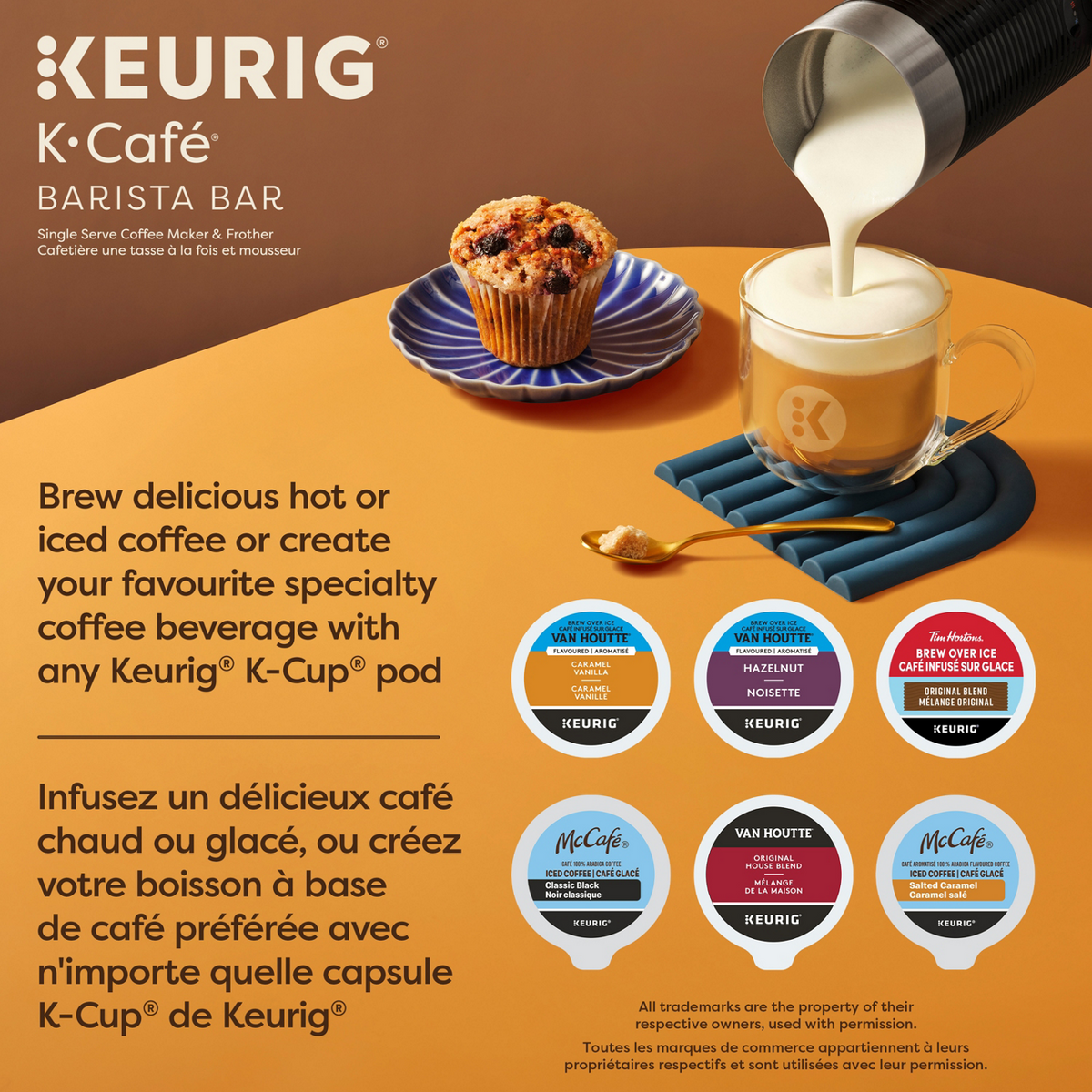 Keurig® K-Café® Barista Bar Single Serve Coffee - Latte & Cappuccino Maker