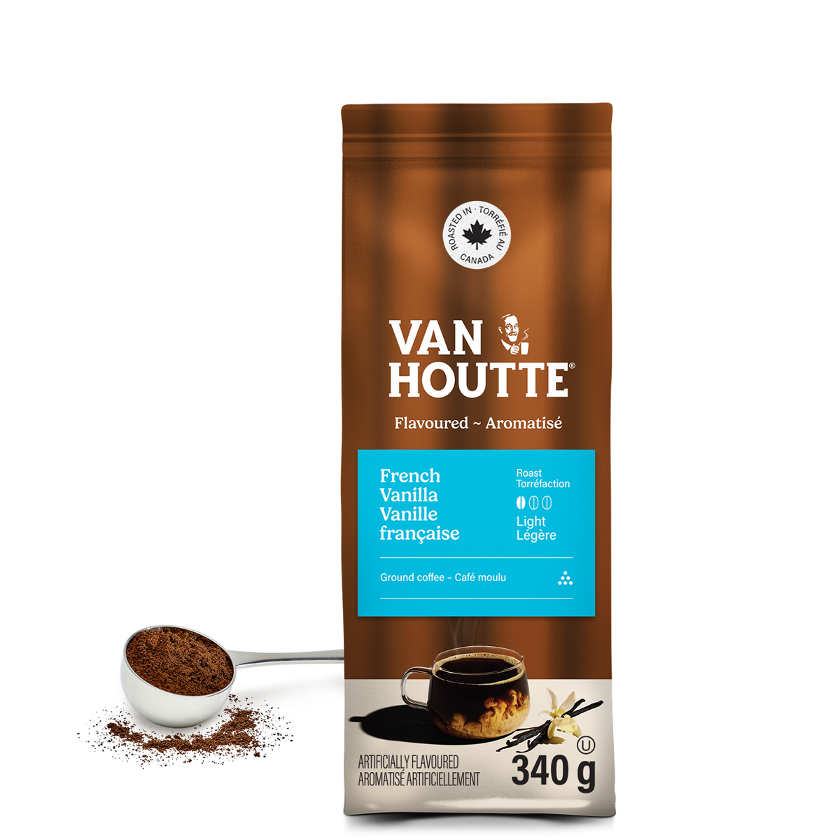 Van Houtte French Vanilla Light Roast Ground Coffee