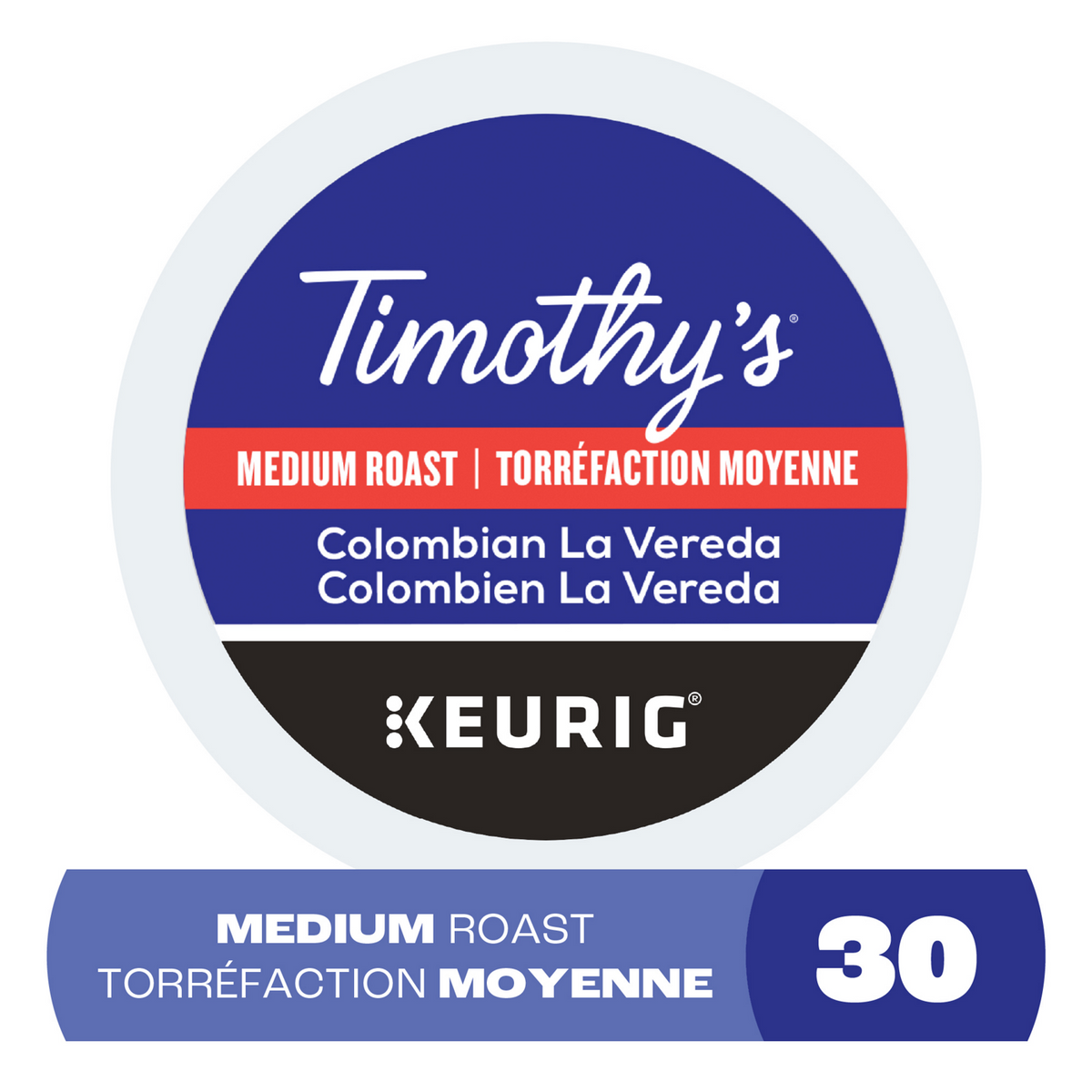 Timothy's Colombian La Vereda Medium Roast Coffee