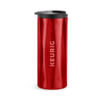 14oz. Faceted Travel Mug Red