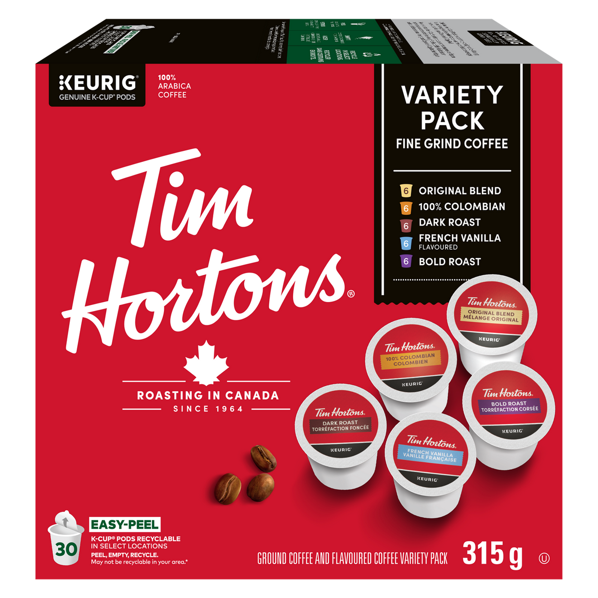 Tim Hortons Variety Pack Coffee